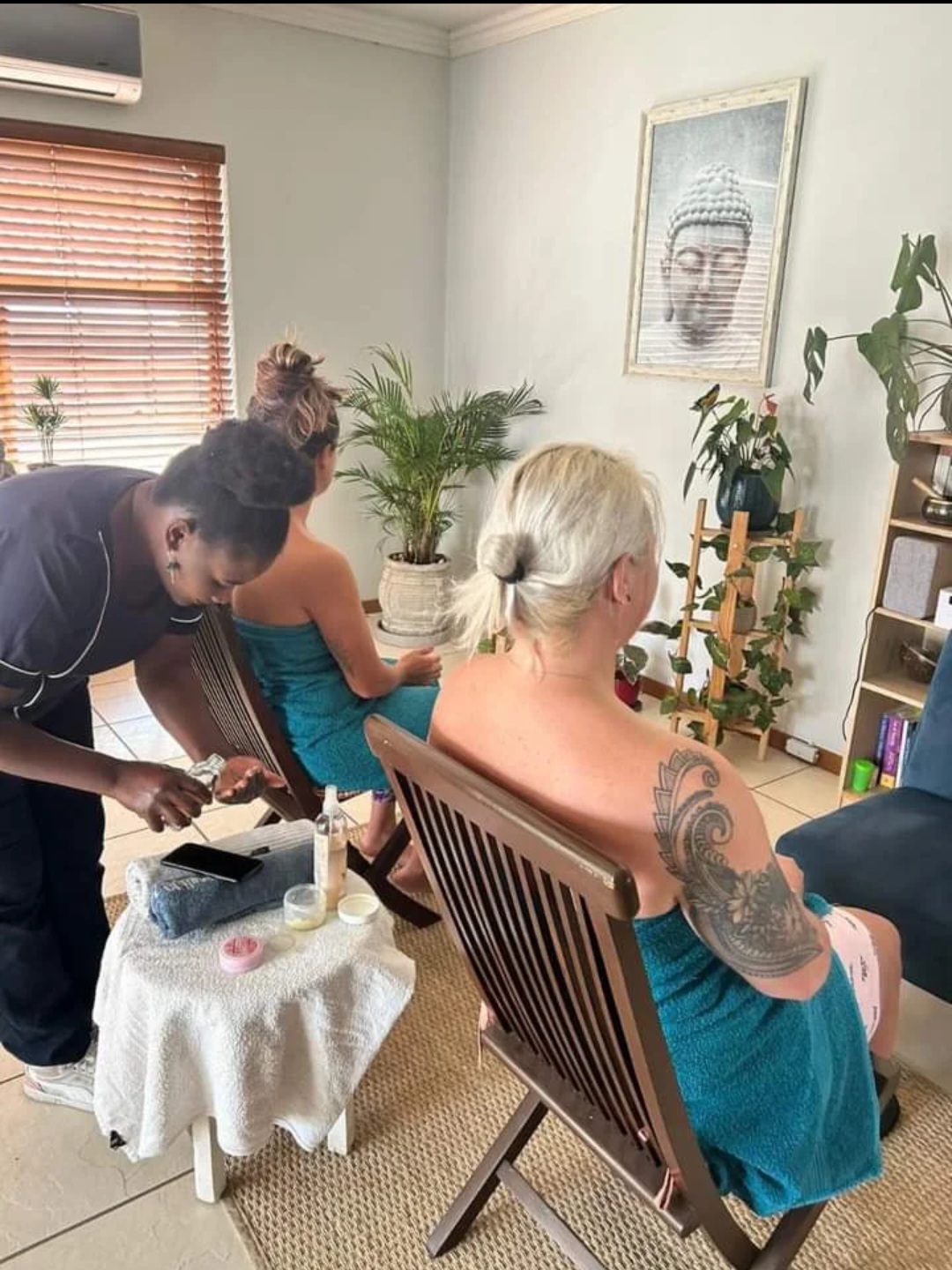 A Mirage Wellness spa treatment in progress
